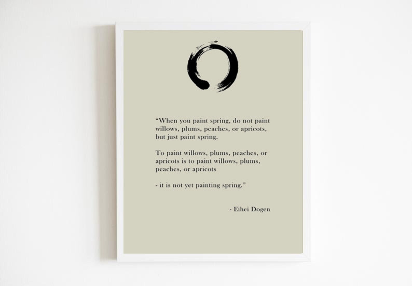 Zen Koan Quote Zen Quote Print Custom Print Inspirational Print ...