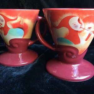 Coffee  mugs Vintage Franjelico mugs fantasy mugs vintage designer coffee mugs