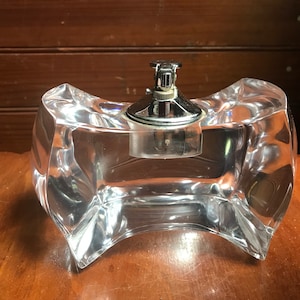Lucite lighter vintage mid century lucite lighter tabletop LA Astrolite modernist lucite table lighter
