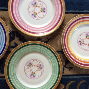 Spritzdekor 1930’s Art Deco plates