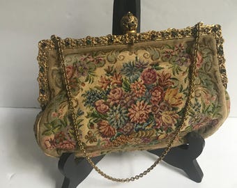 Vintage 1940’s petit point evening bag