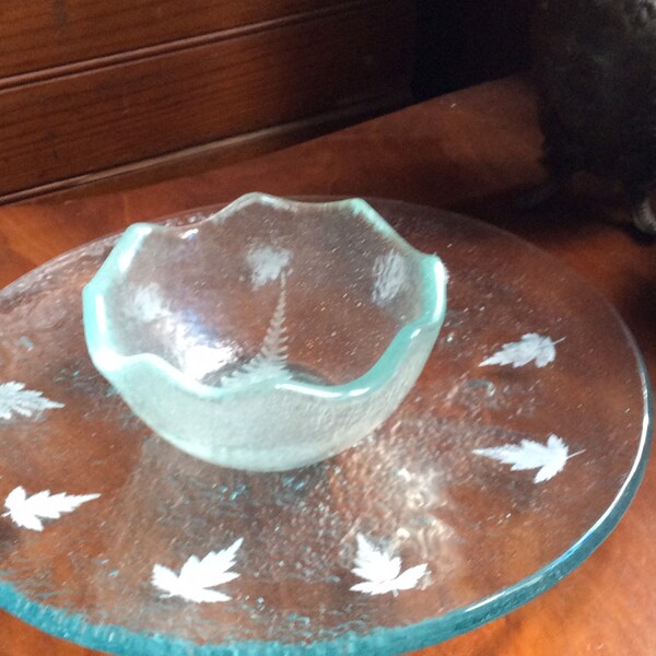 Recycled Glass Bowl Etsy