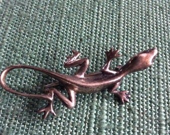 Broche Gecko Strass Argenté – Fantaisie élégante – Accessoire Femme
