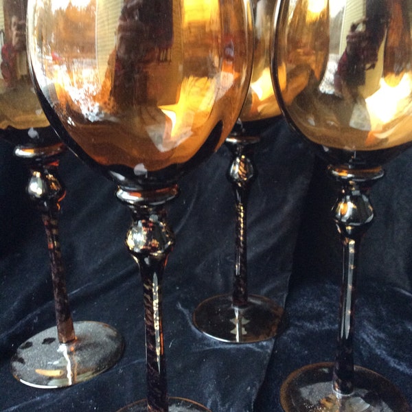 Fancy Gold Wine Glasses Etsy