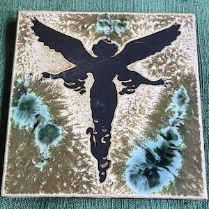 Hand  glazed Angel heat resistant tile/art tile