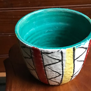 Mcm  planter Bay Keramik pot planter colorful abstract  mcm planter,pot