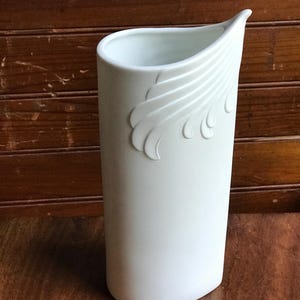 Kaiser white bisque vase vintage Kaiser vase W German bisque vase