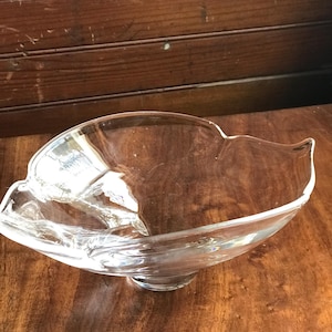 Steuben glass bowl decorative Steuben glass bowl Calyx Steuben vintage glass bowl fruit bowl
