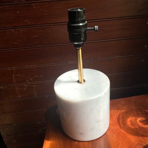 Marble table lamp marble cylinder lamp vintage marble table lamp contemporary