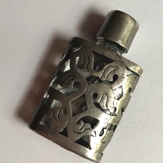 Vintage Taxco silver perfume bottle