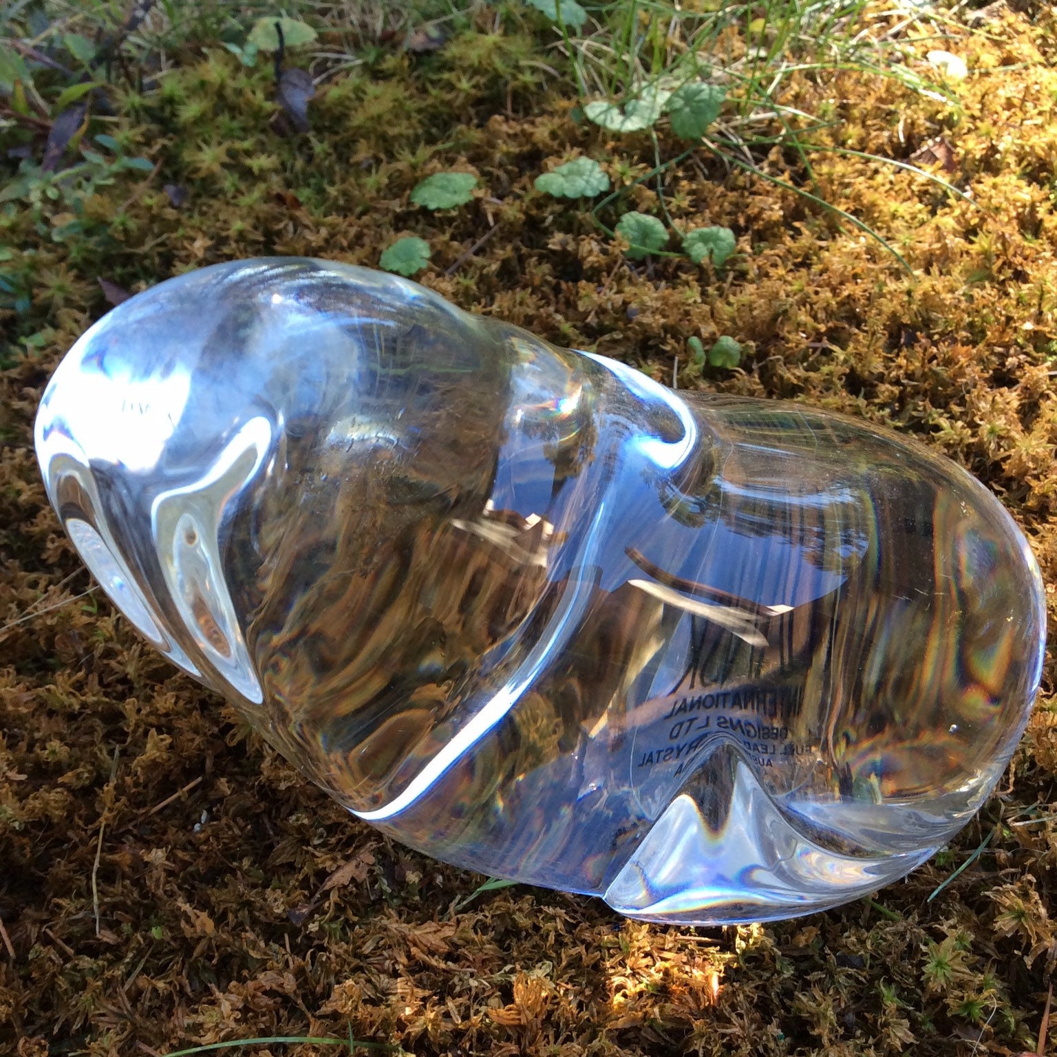 Dansk polar collection Dansk lead crystal walrus glass paperweight