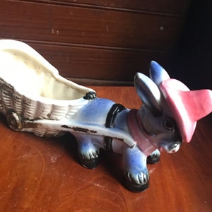 Donkey planter ceramic pastel planter tabletop planter indoor planter