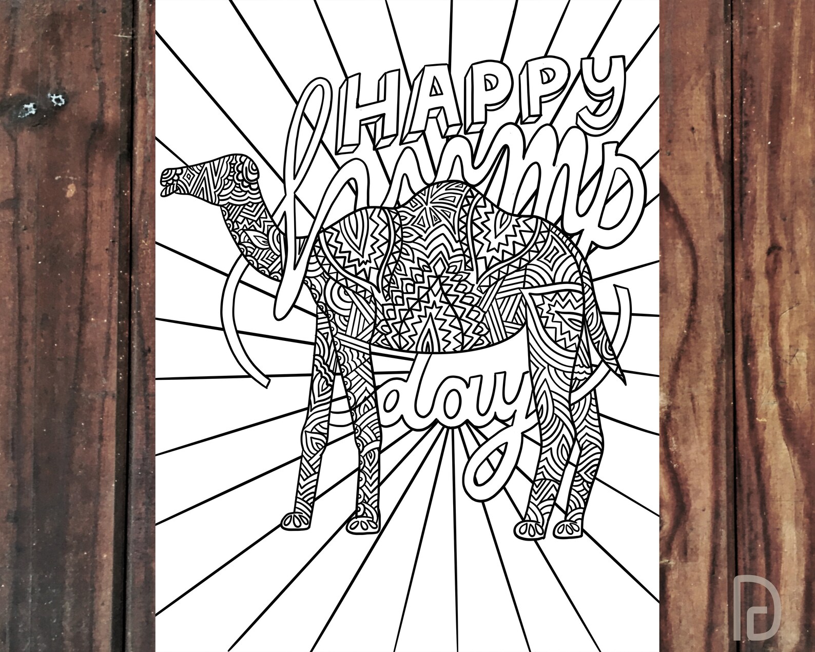 Happy Hump Day Printable Adult Coloring Page Work Office | Etsy