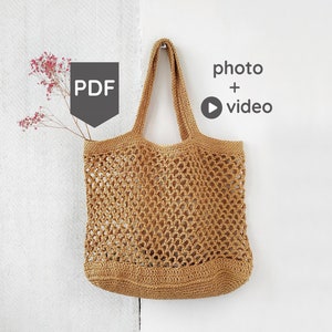 売れ筋ランキングも掲載中！ Crochet Bag PDF Pattern, Raffia Market Tote DIY, Crochet バッグ