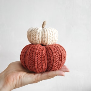Crochet Pumpkin pattern 3 sizes, PDF digital download, Halloween crochet pattern, Fall decor tutorial image 8