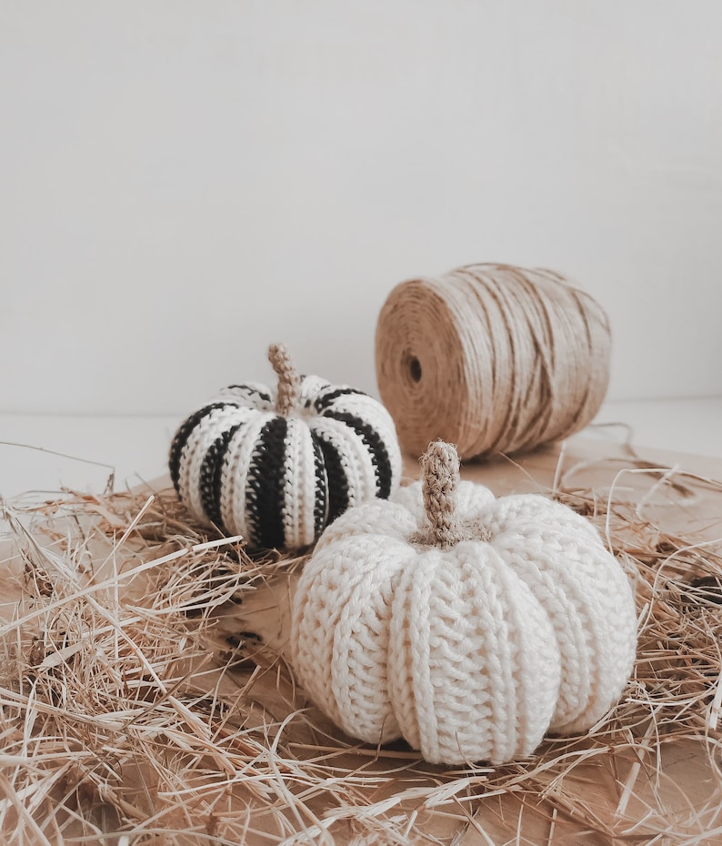 Crochet Pumpkin pattern 3 sizes, PDF digital download, Halloween crochet pattern, Fall decor tutorial image 5