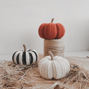 Crochet Pumpkin pattern 3 sizes, PDF digital download, Halloween crochet pattern, Fall decor tutorial image 4