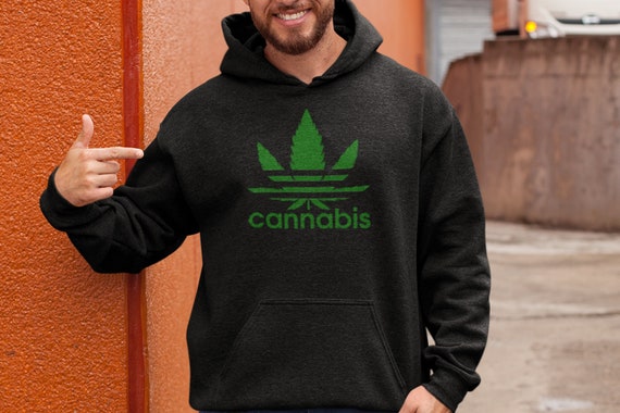 Cannabis Adidas Hoodie - Etsy
