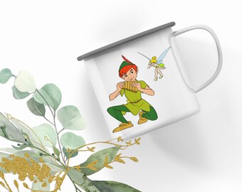 Personalized Peter Pan Enamel Mug| Cartoon Design