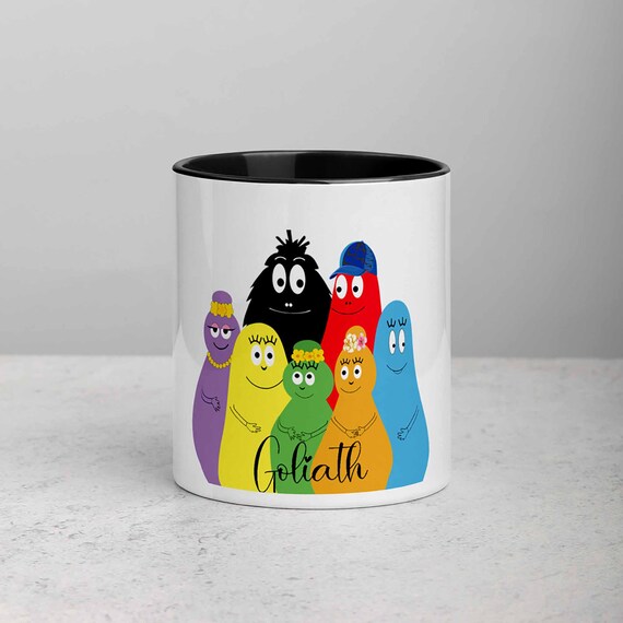 Barbapapa Family Mug | Cartoon Ceramic Coffee Cup, Customizable - Etsy