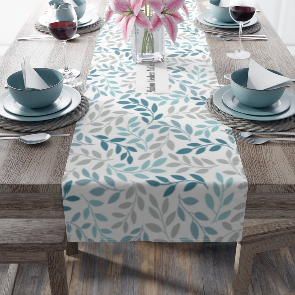 Shabbat Table Design Runner Jewish Table Cloth Shabbat Etsy