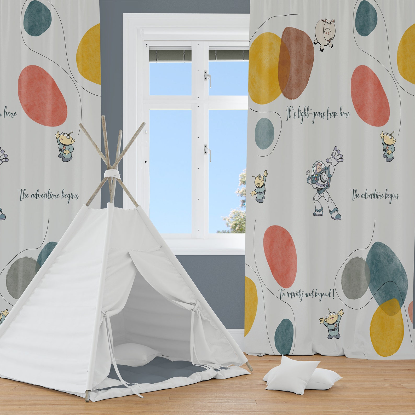 Toy story curtainColorful Window Curtain Pannels Sheer and Etsy