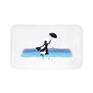 Mary Poppins Bath mat|cute bath mat| large bath mat| funny bath mat| non-slip mat|