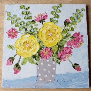 Impasto Floral Painting