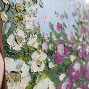 Impasto floral art, Oil painting