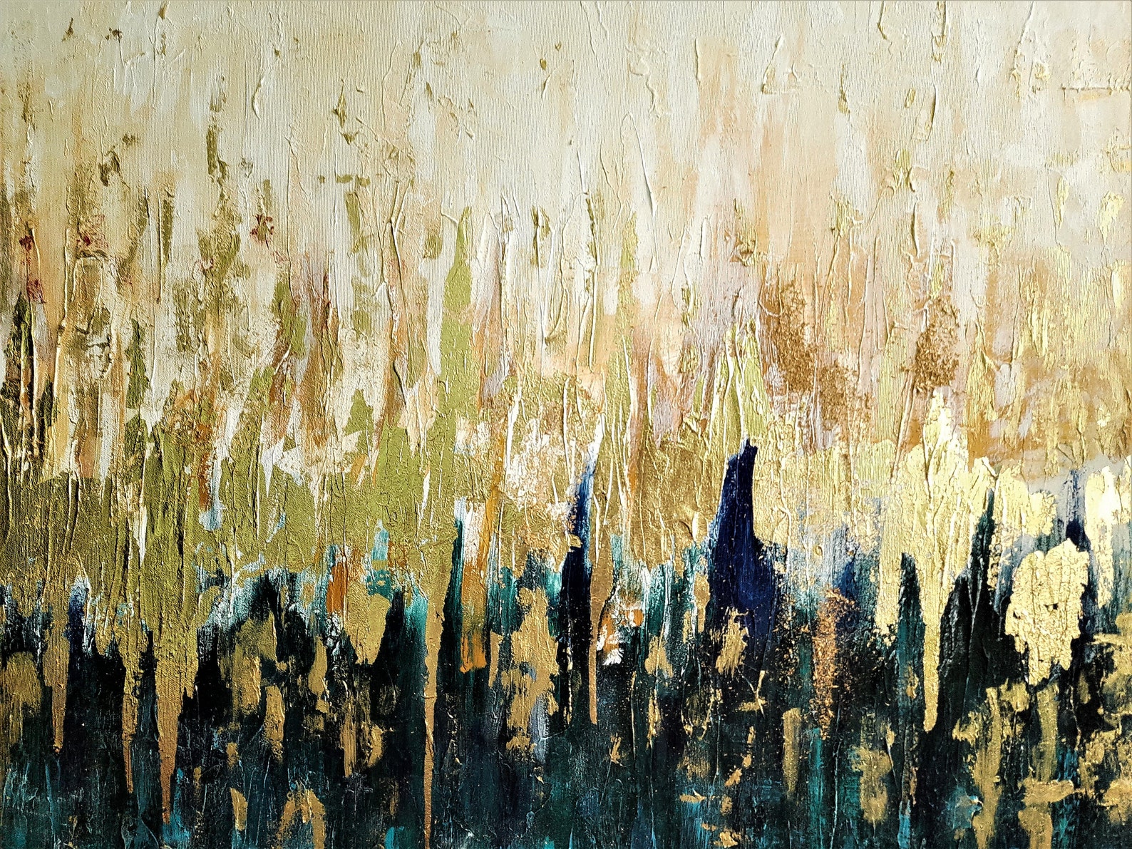 Gold Art Abstract Painting Canvas Wall Art Painting for Living Etsy