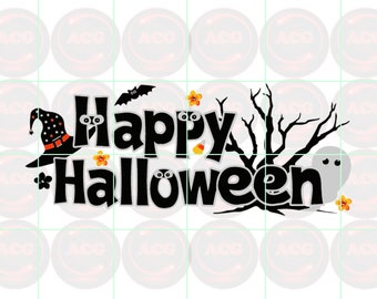 Joyeux Halloween Svg, Png, Dxf, Pdf Téléchargement instantané Fichiers