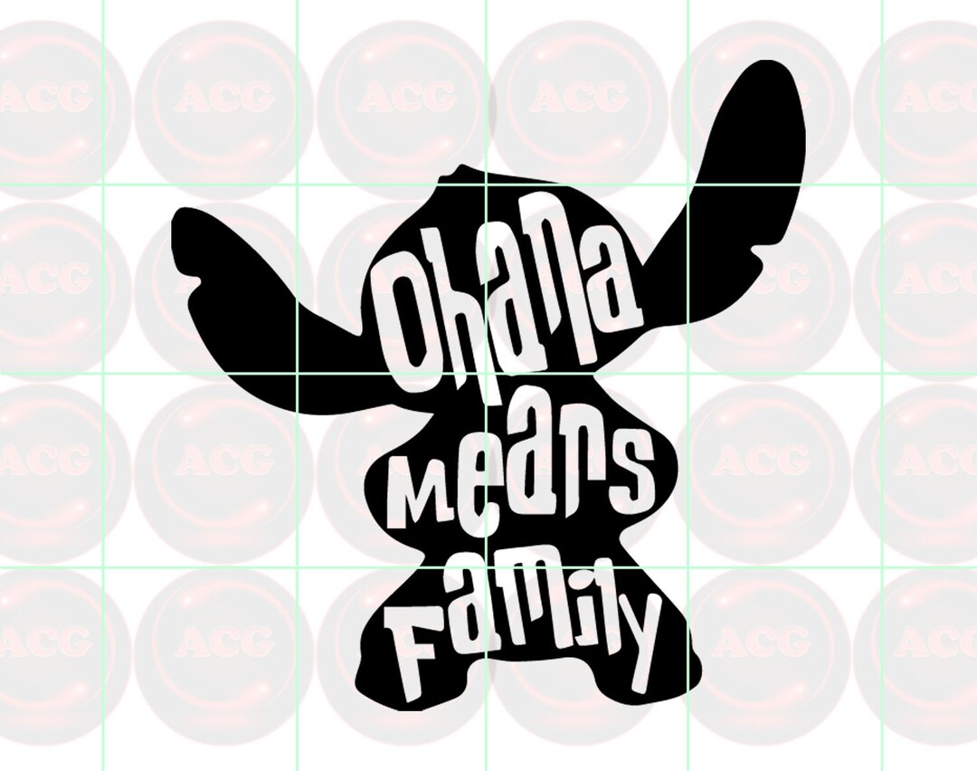 Ohana Means Family Svg, Png, Dxf, Pdf Instant Download Files - Etsy