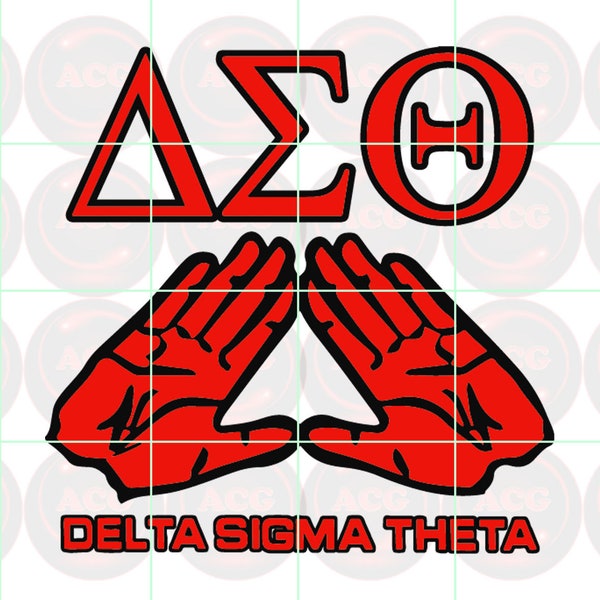 Delta Sigma Theta Svg, Png, Dxf, Pdf Instant Download Files