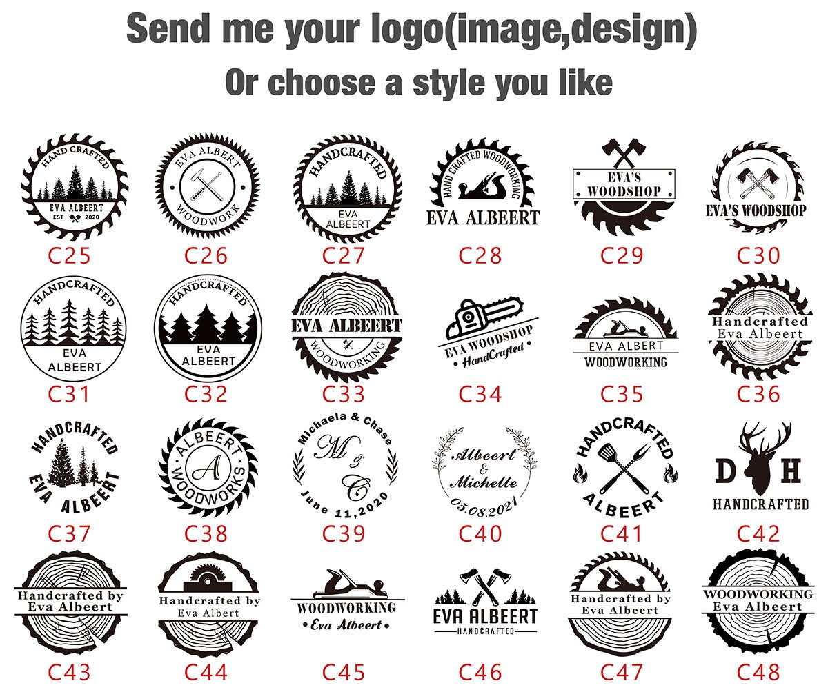 I provide personalized brass brand. Wood burning stamp It is Etsy