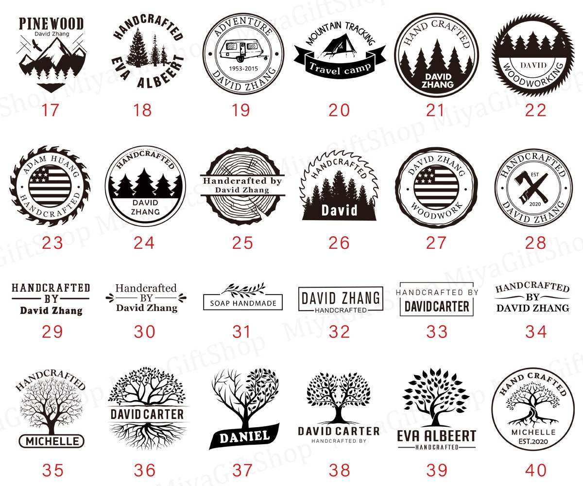 Custom Wood Burning Stampcustom Your Logo Branding Etsy
