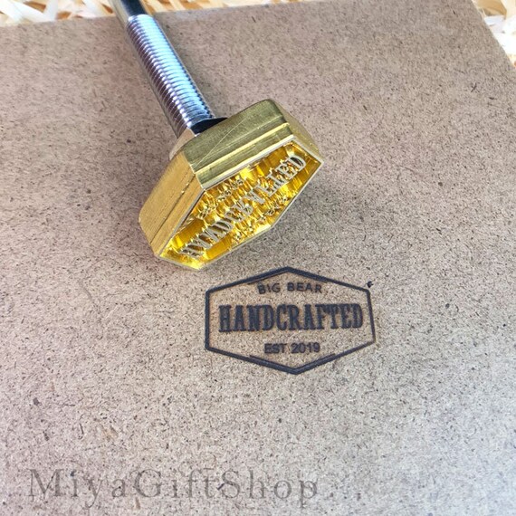 Custom Signature wood burning stamp with Electric branding Etsy