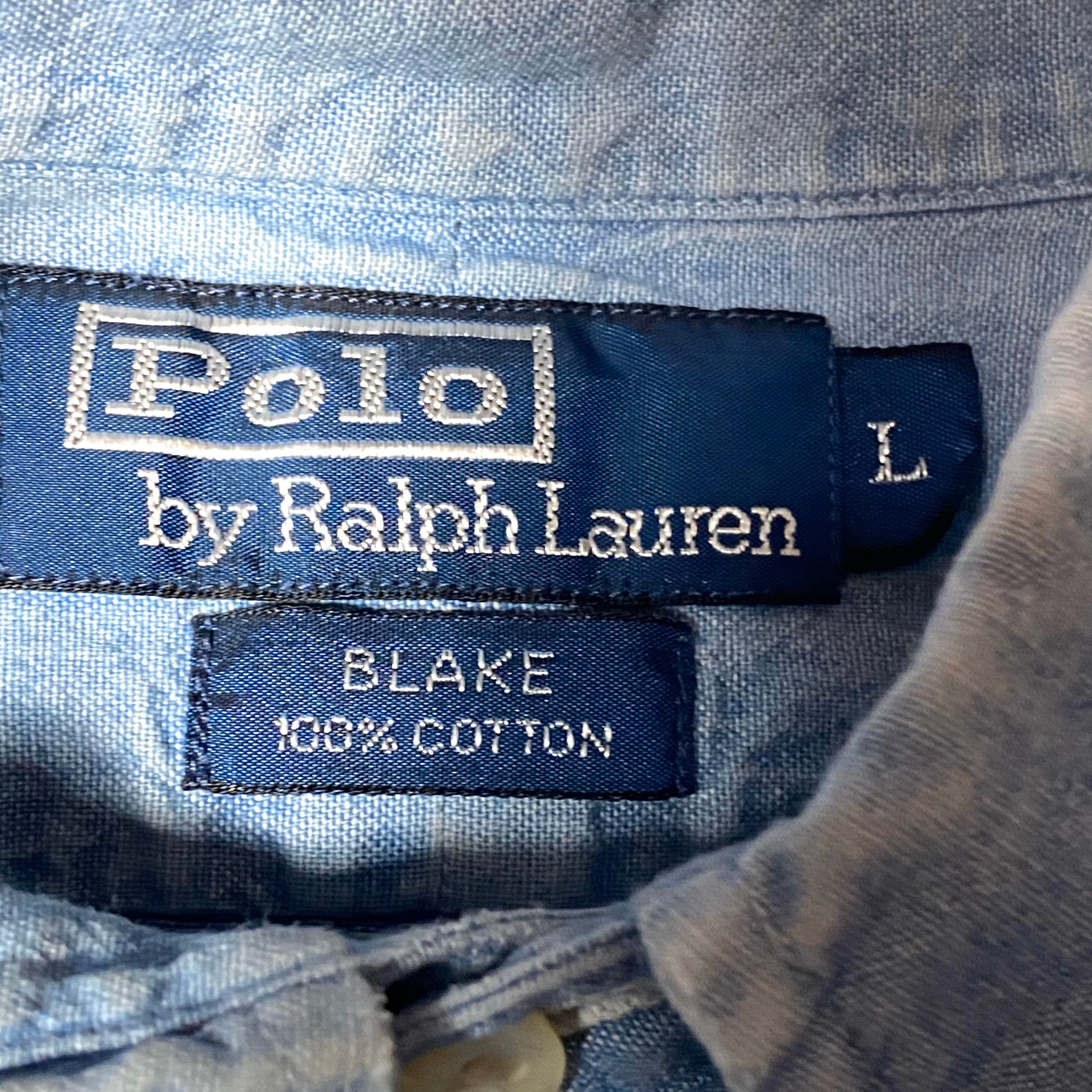 Polo Ralph Lauren Blake light blue denim oxford pinpoint shirt | Etsy