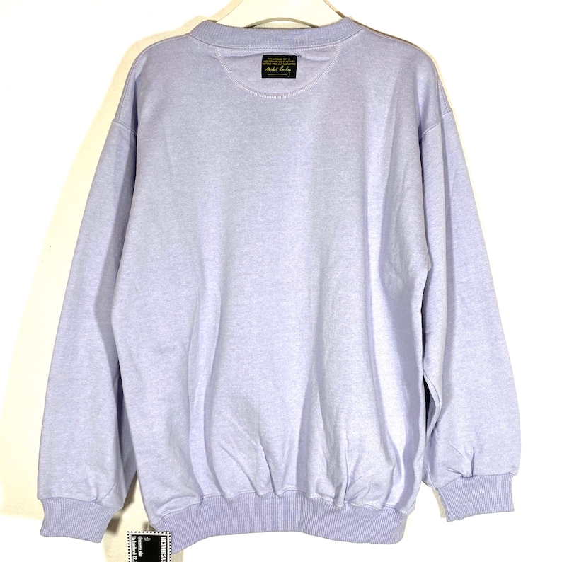 Bugs Bunny lilac sweatshirt Warner Bros print by Michel Bachoz new old stock 80s size M.