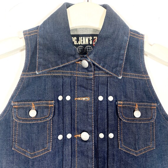JPG Jean’s Gaultier dark blue denim ladies crop ve