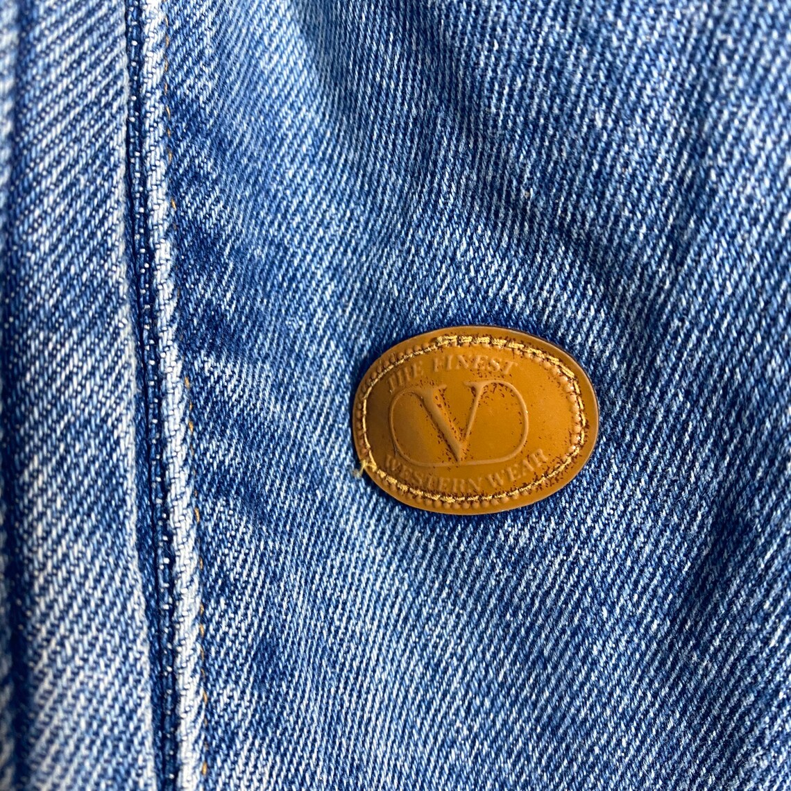 Valentino Jeans 80s vintage blue denim jacket size L ITA 52 | Etsy