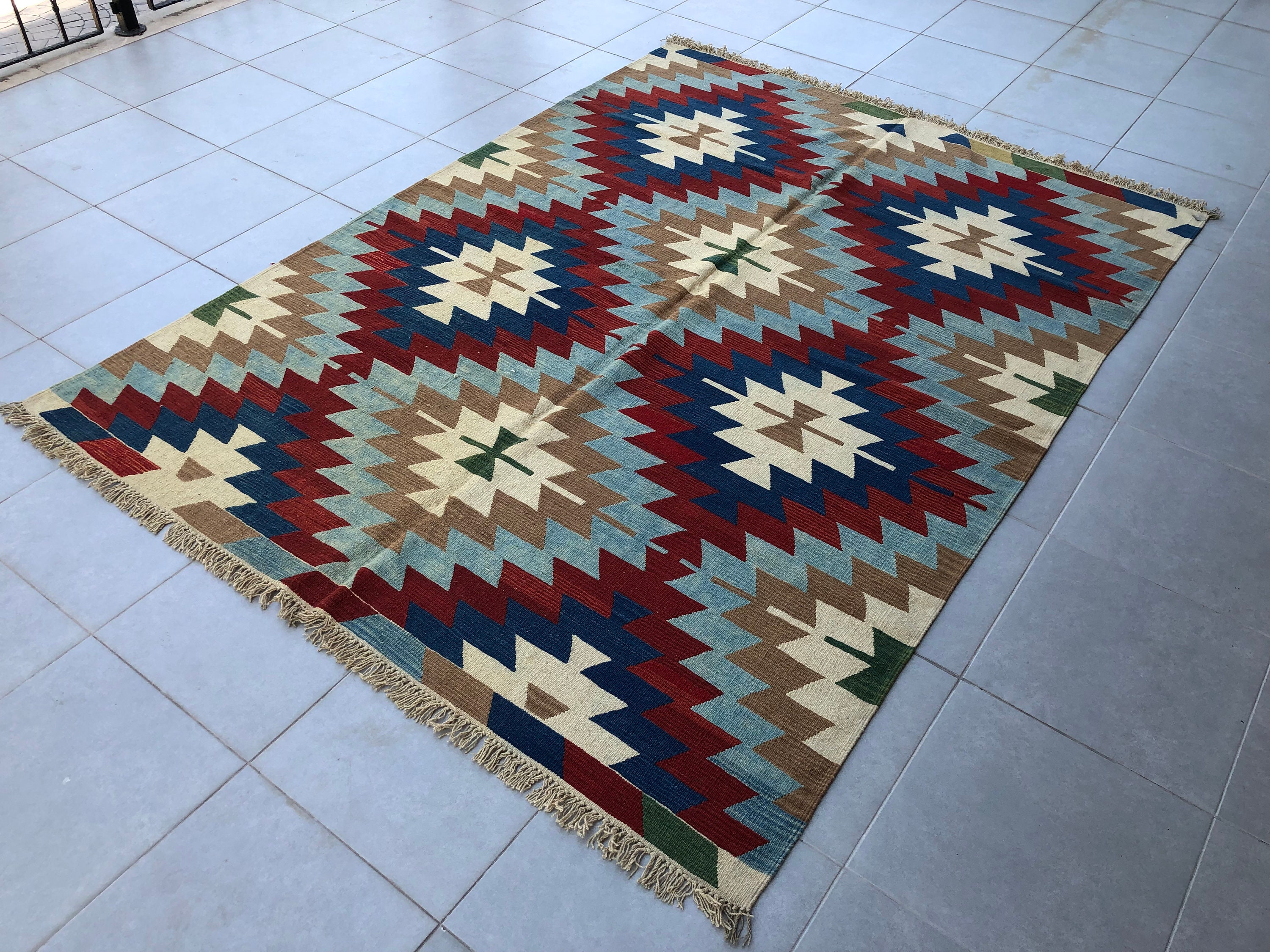 Großer Vintage Kelim 64 77 ft Alter Kelim Salon Kilim | Etsy