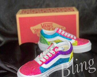 neon multicolor vans