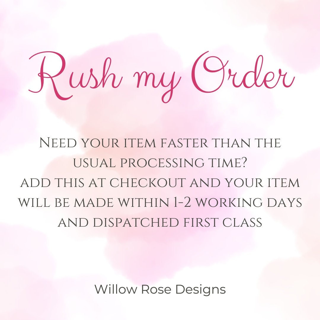 Rush My Order, Add On, Processing Time Upgrade, Skip the Queue - Etsy