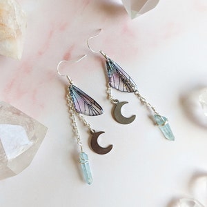 Moon Fairy Crystal Earrings