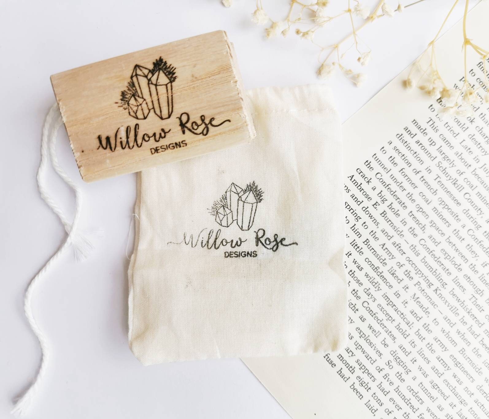 Schmuck-Beutel / Aufbewahrungstasche / Hand gestempelt | Etsy