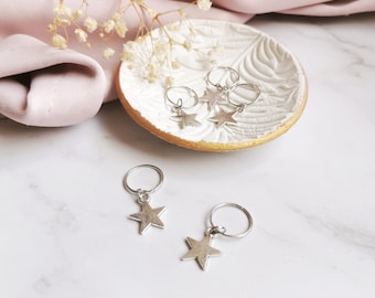 Star Hair Rings | Braid Accessories | Festival Fashion | Silver and Gold | Set of 5