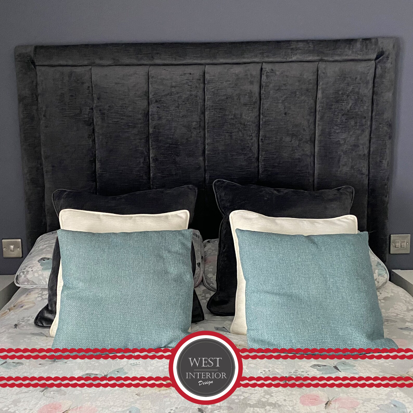 Laura Ashley Fluted Headboards. Double, King and Super King. Dalton