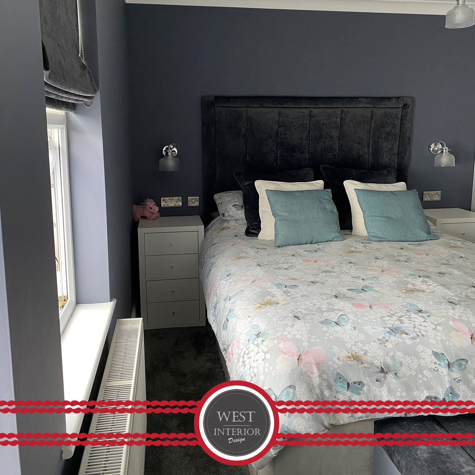 Laura Ashley Fluted Headboards. Double, King and Super King. Dalton