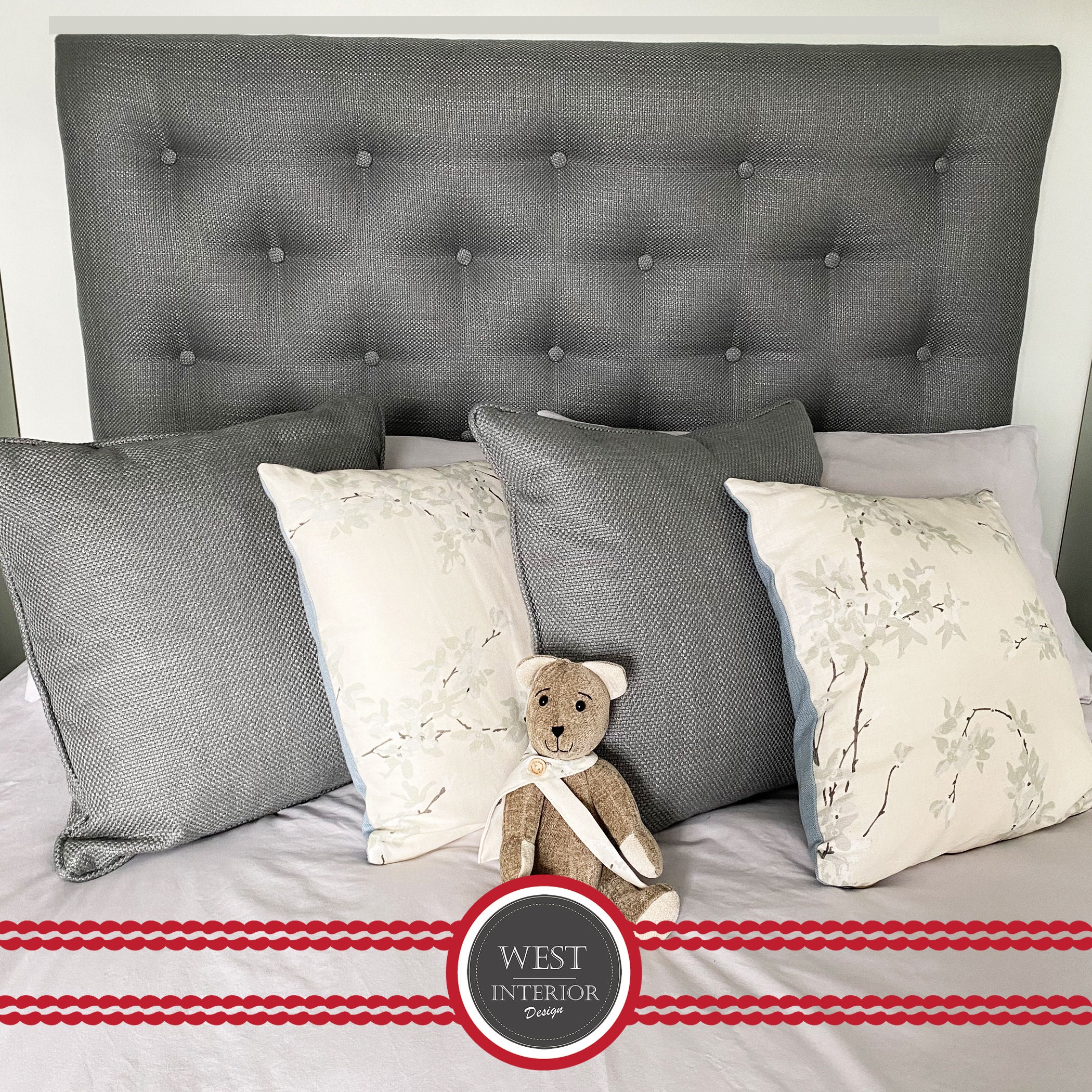 Laura Ashley Tufted Headboards. Double, King and Super King. Dalton