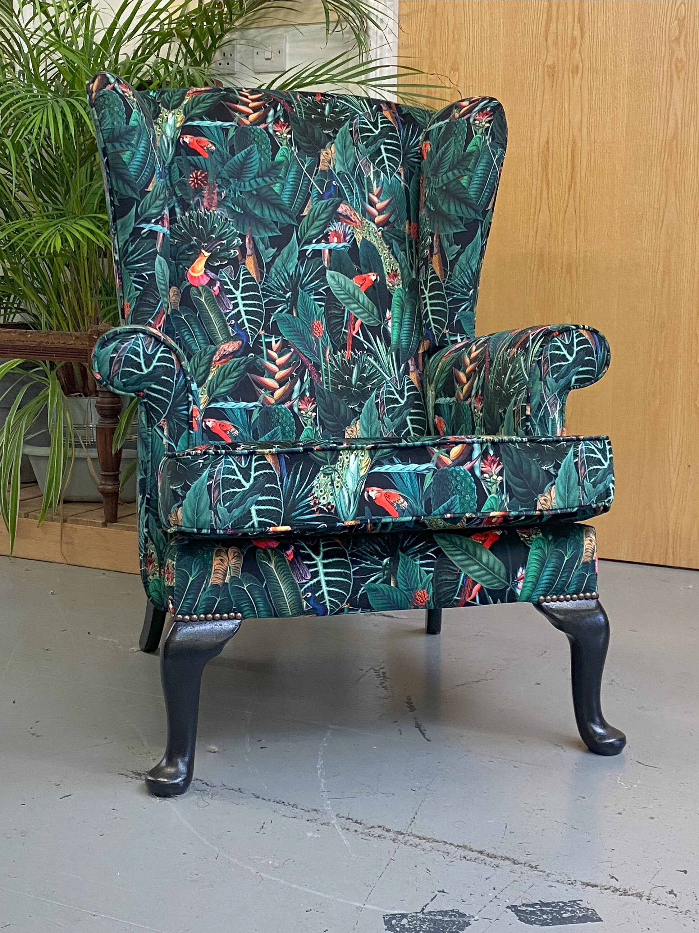 Vintage parker knoll wingback chair discount